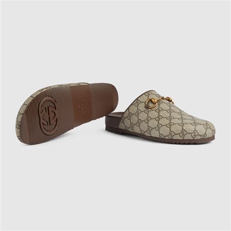 Women's Horsebit slipper in GG Supreme 